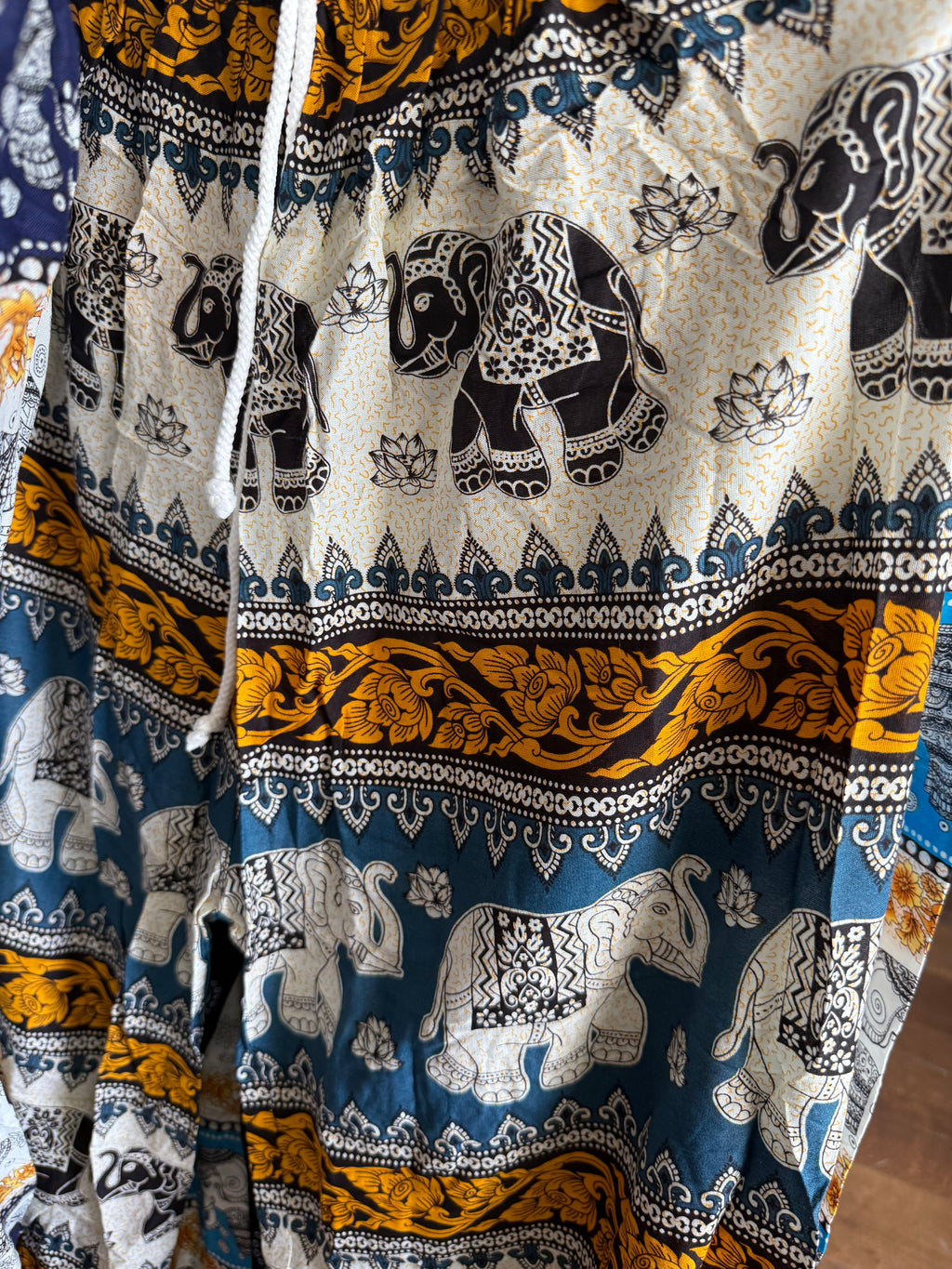 Blue elephant pants