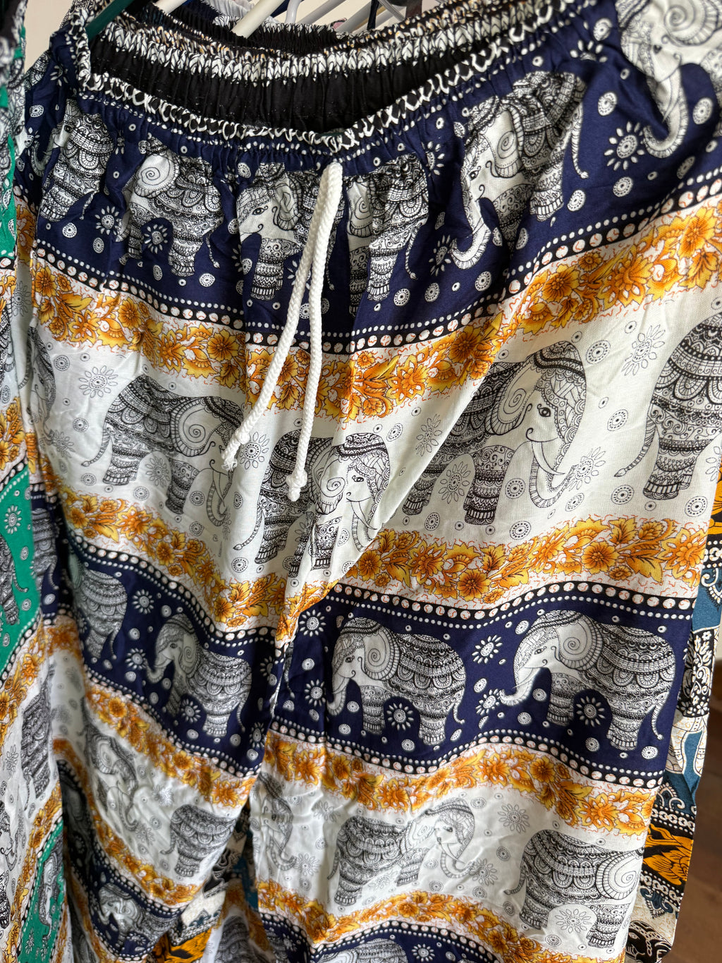 Blue elephant pants