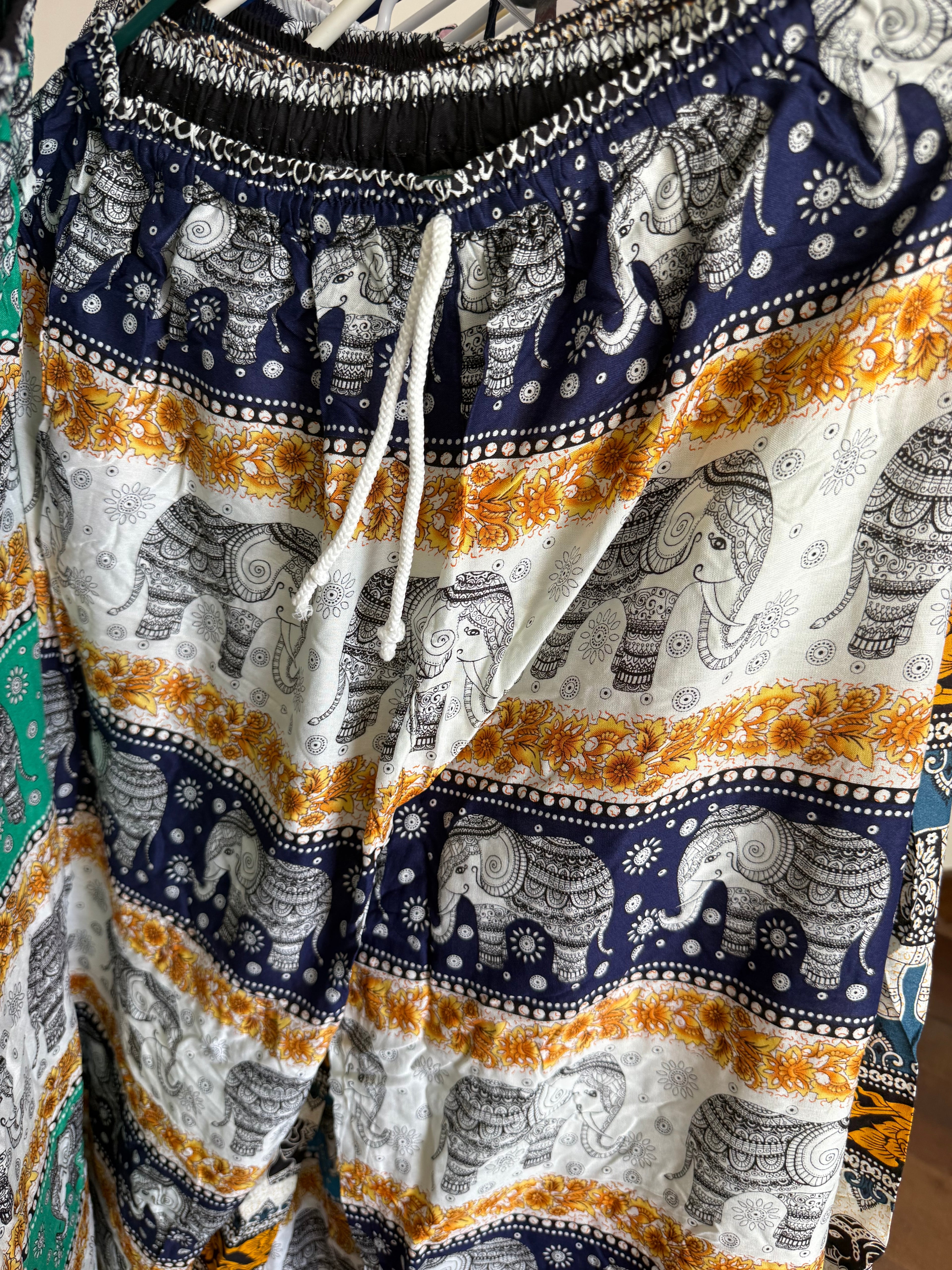 Blue elephant pants