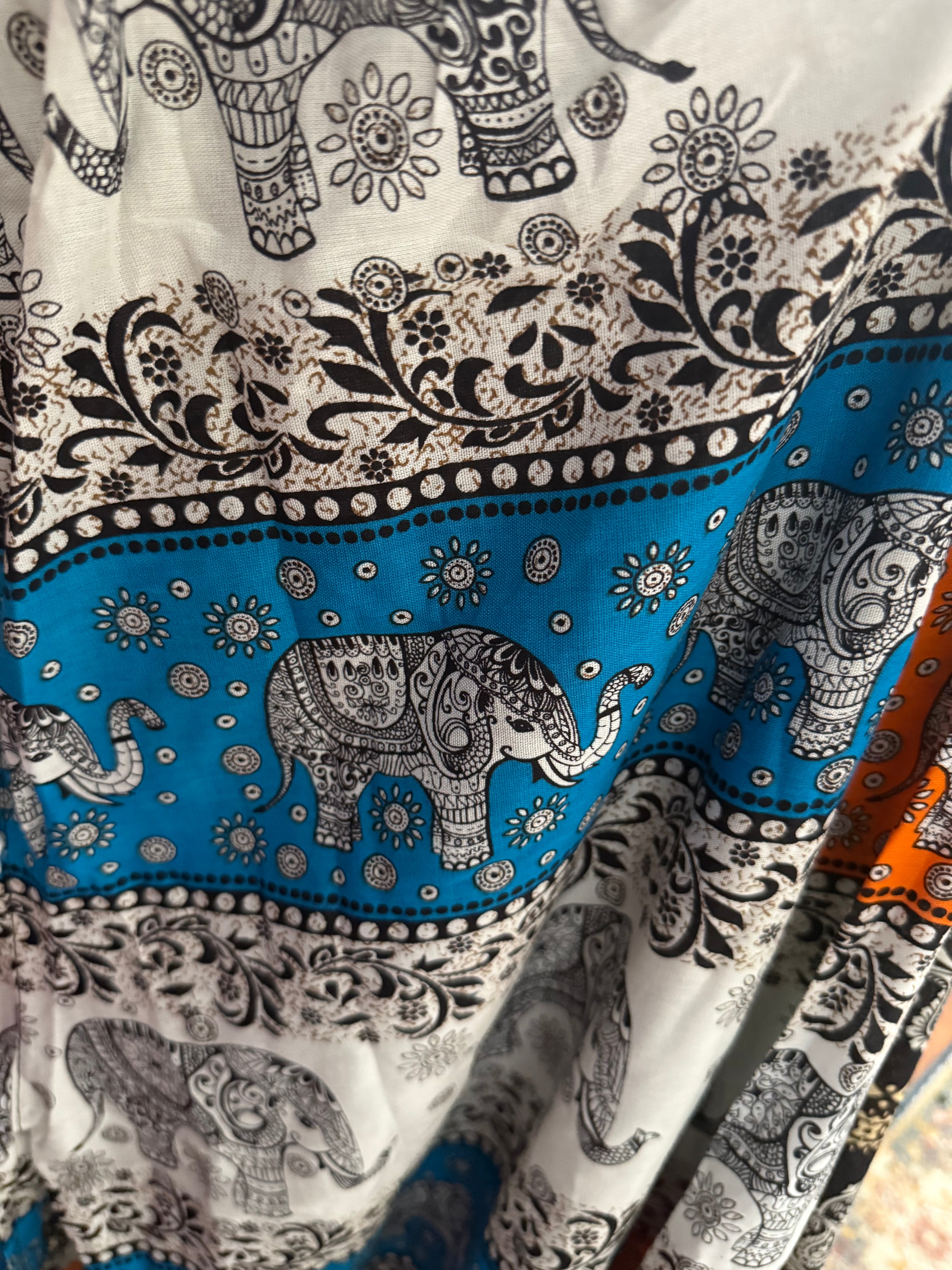 Blue elephant pants