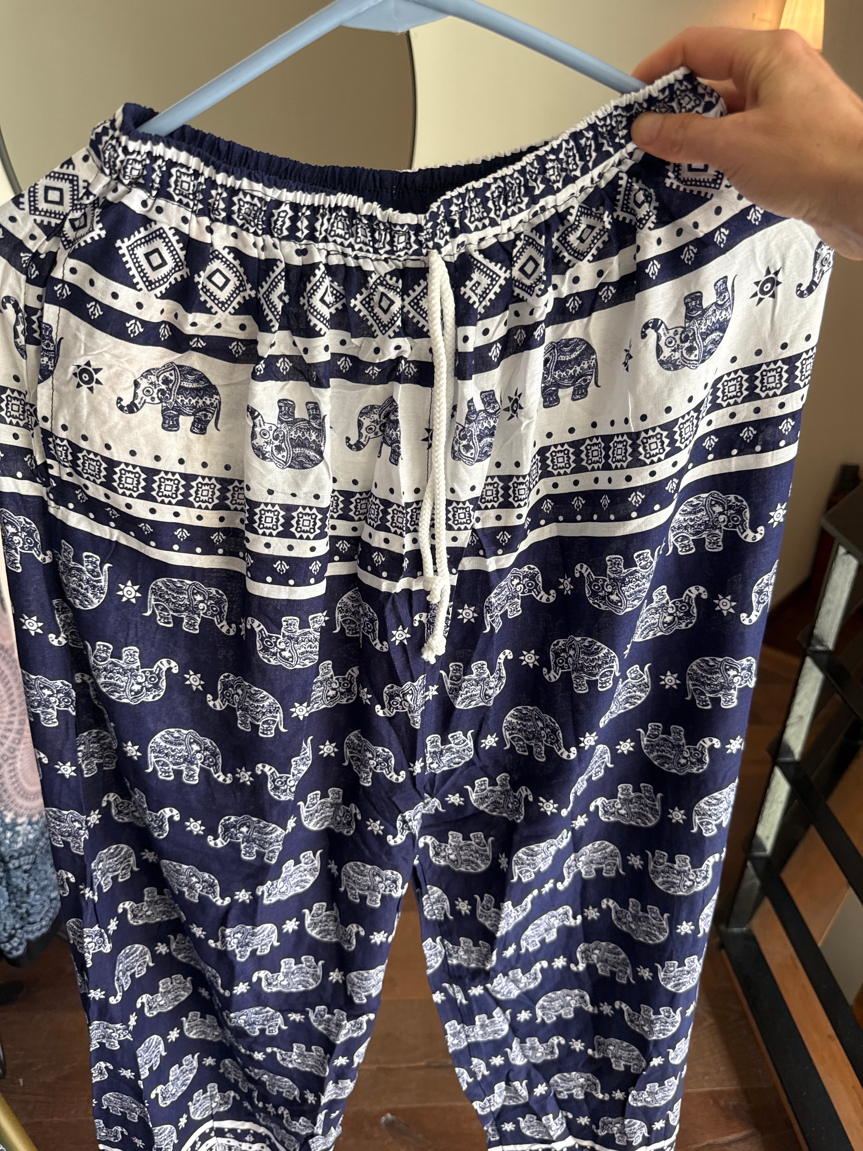 Blue elephant pants
