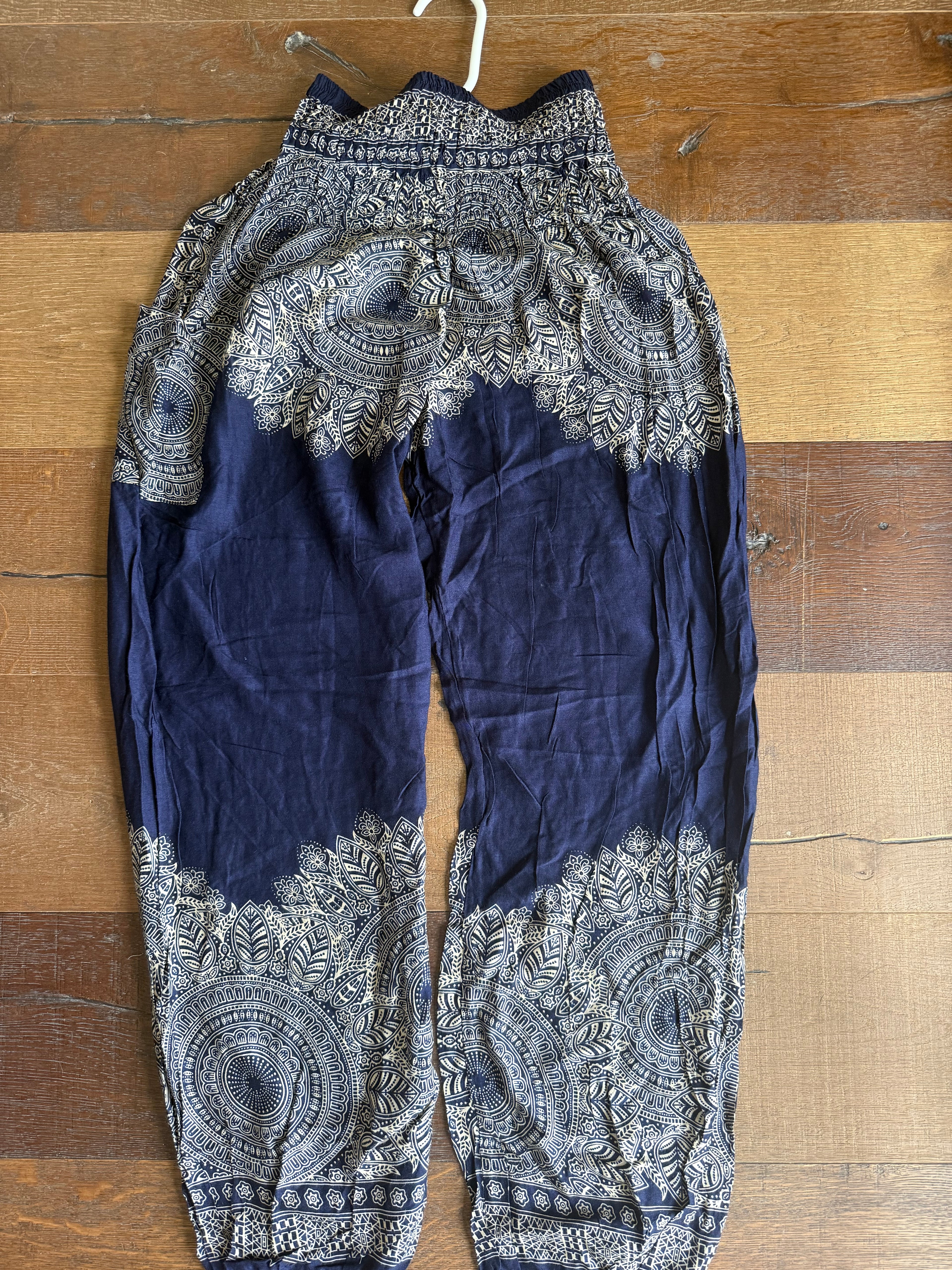 Navy blue mandala pants
