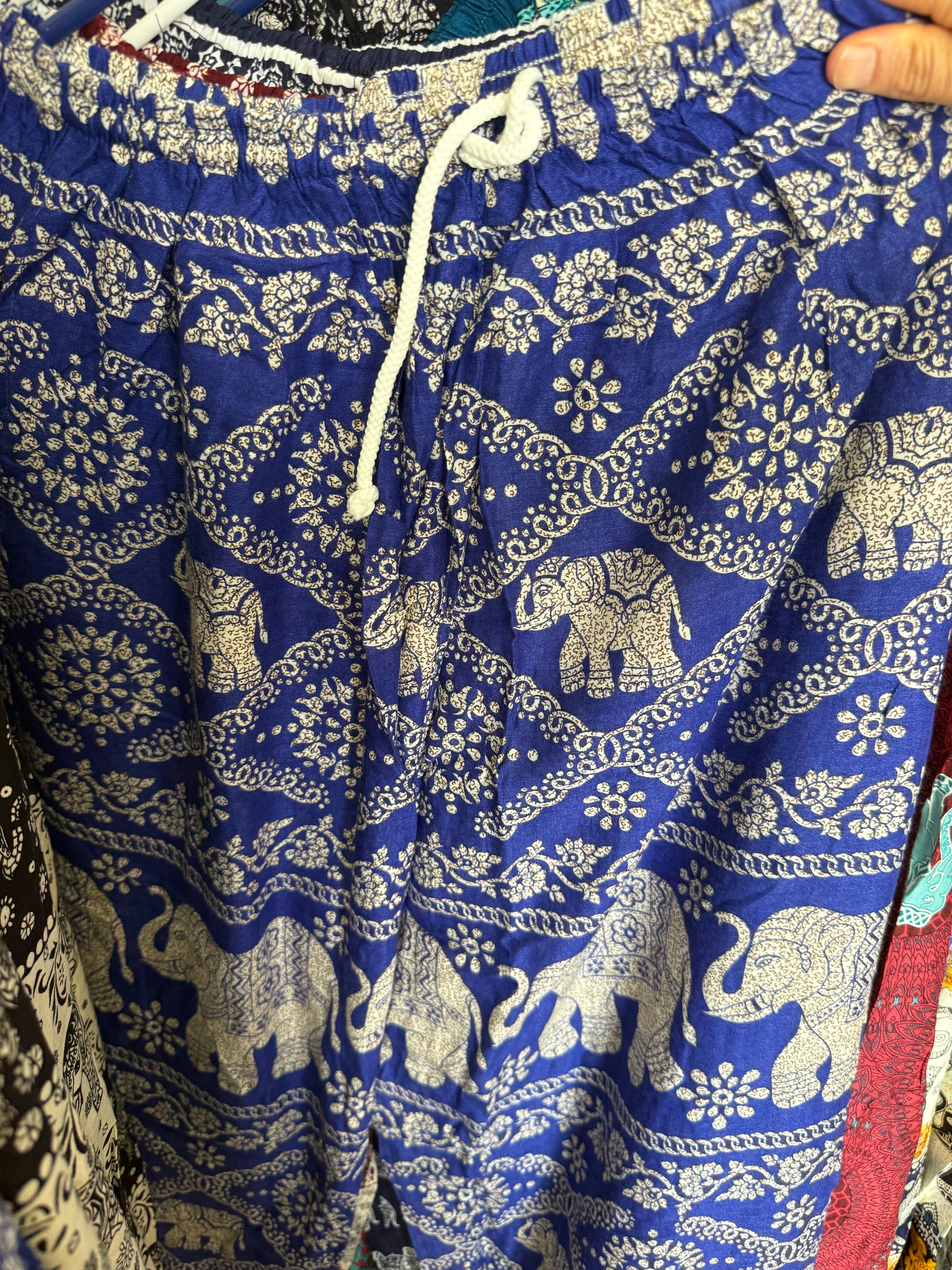 Blue elephant pants