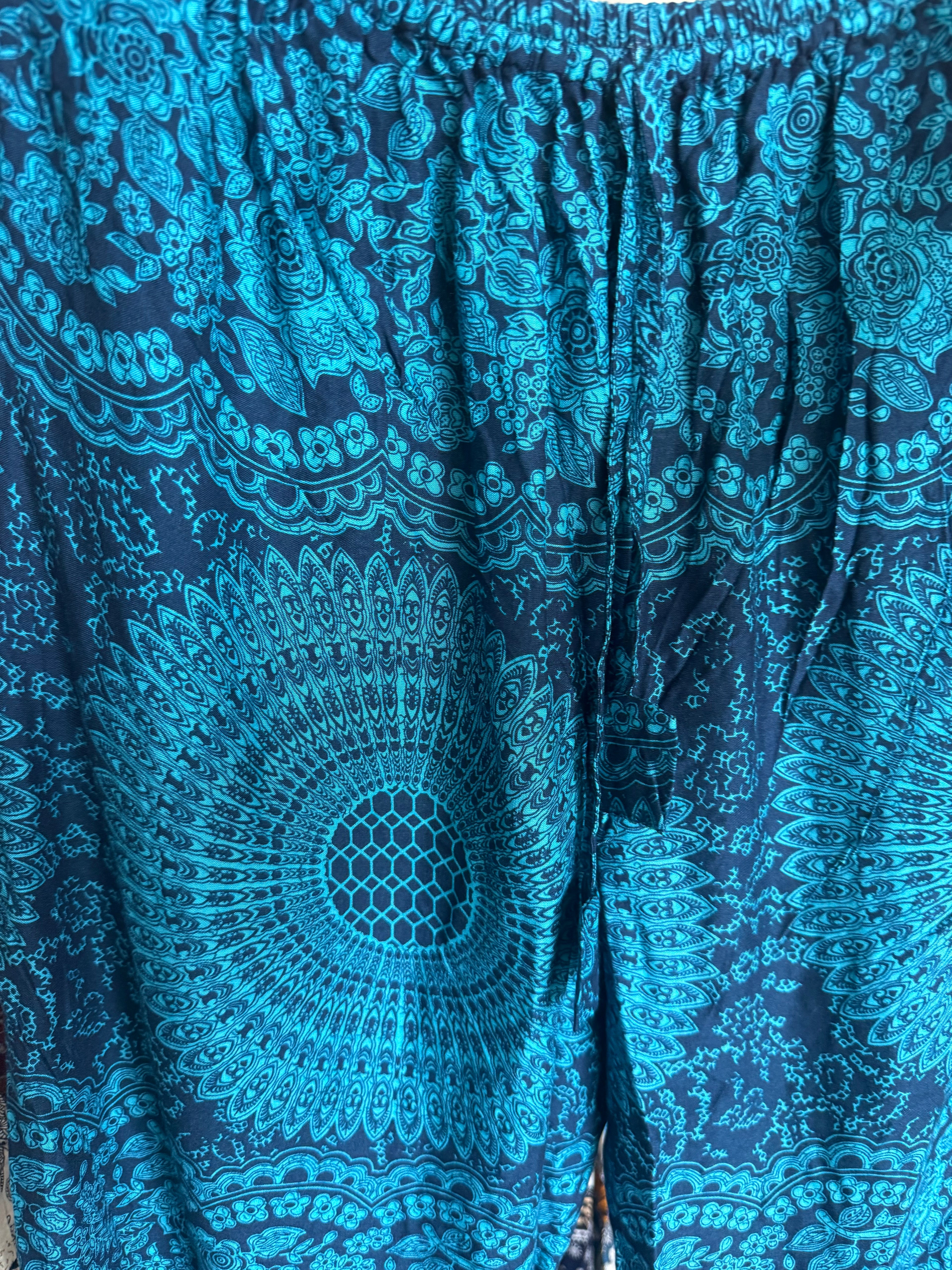 Blue/ teal pants