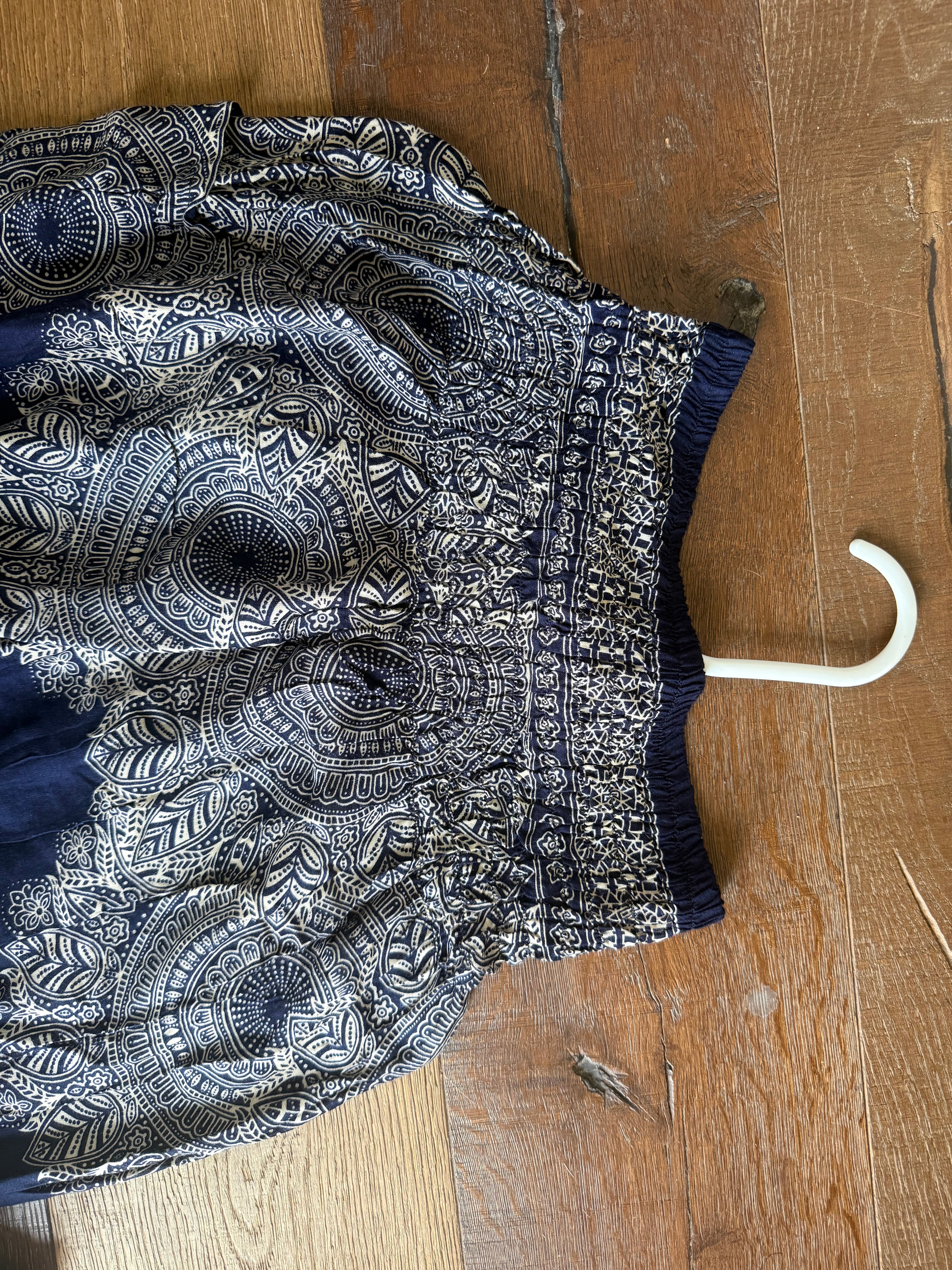 Navy blue mandala pants