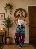 Maroon elephant pants