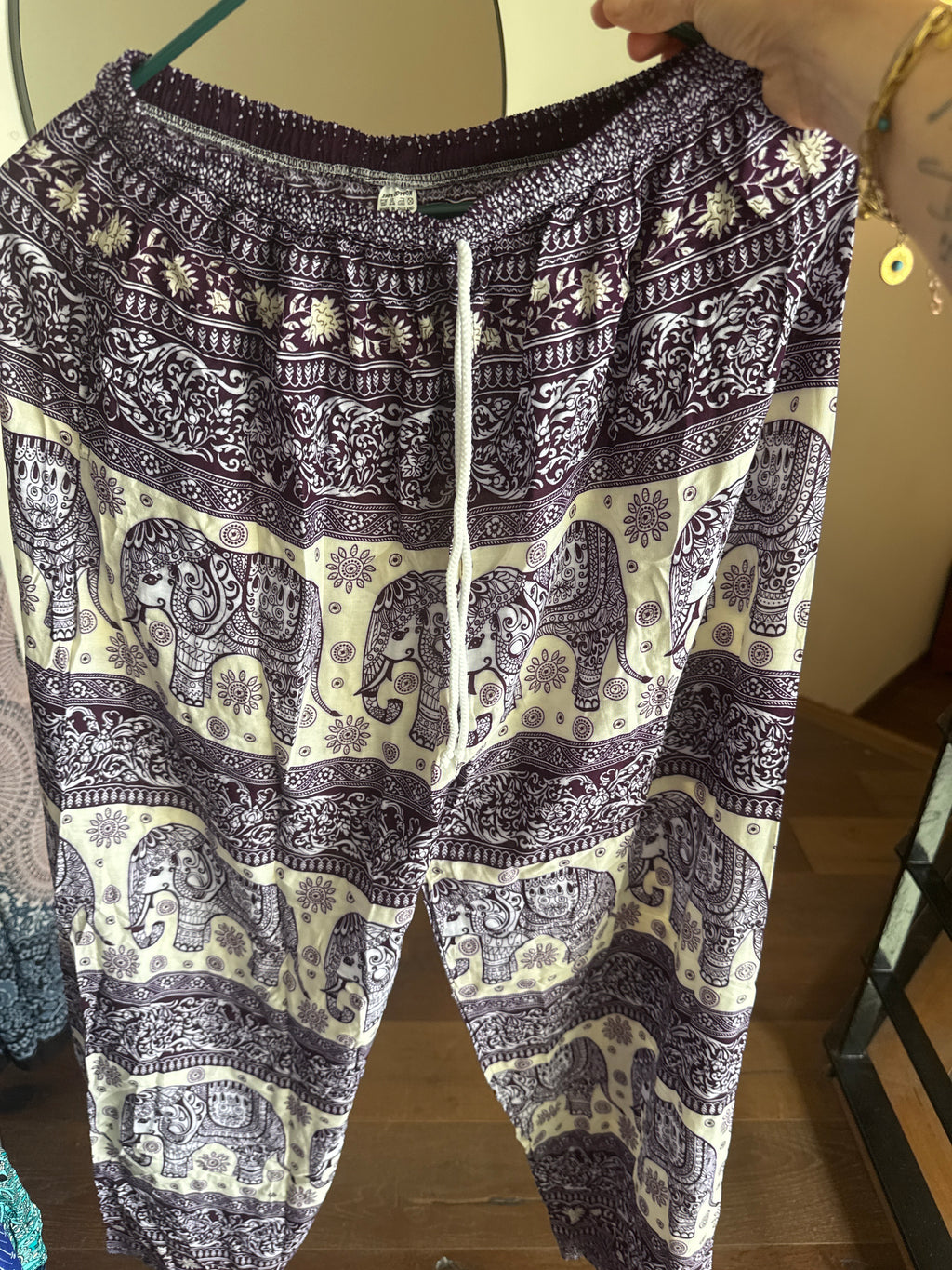 Purple elephant pants