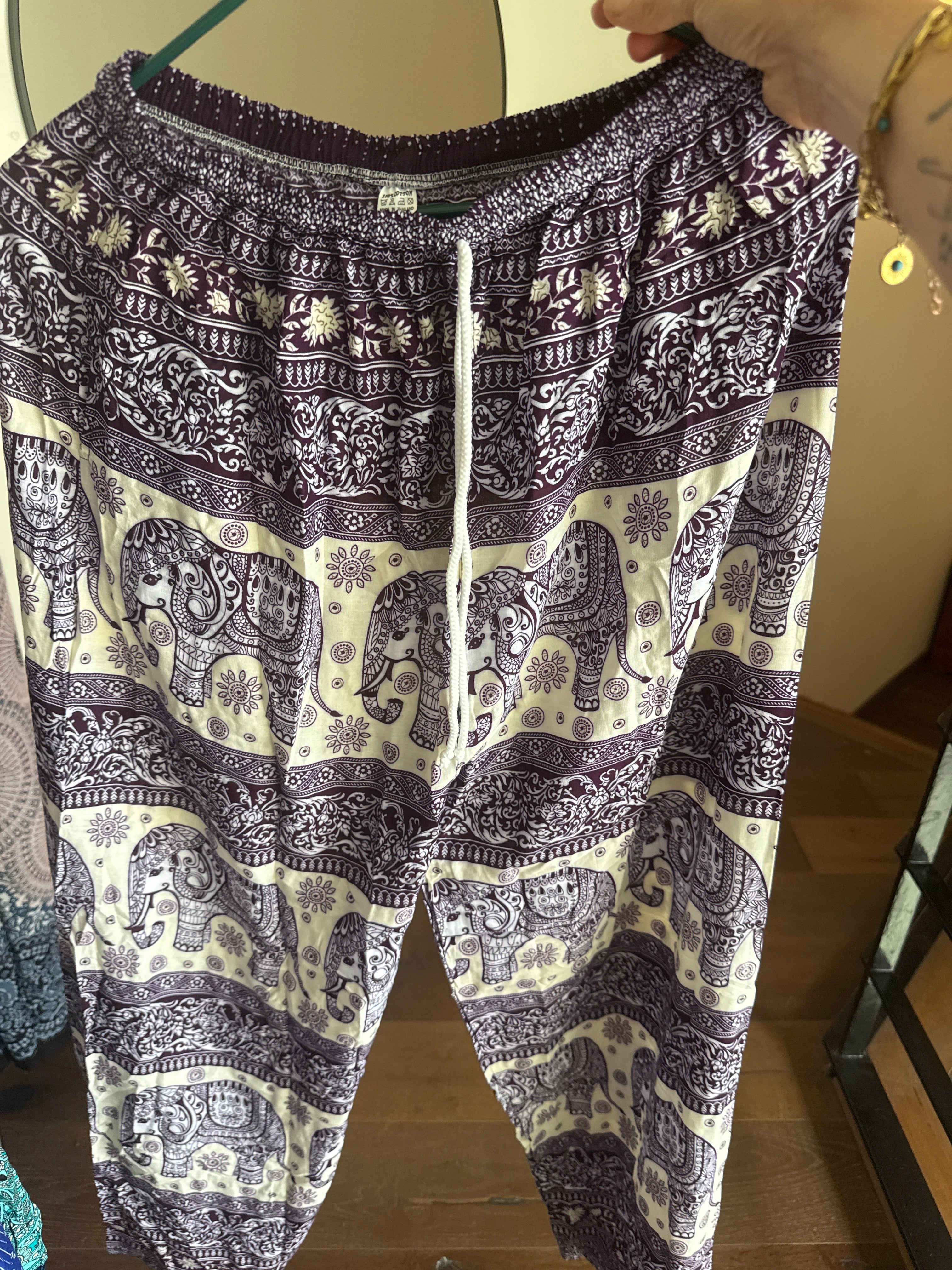 Purple elephant pants