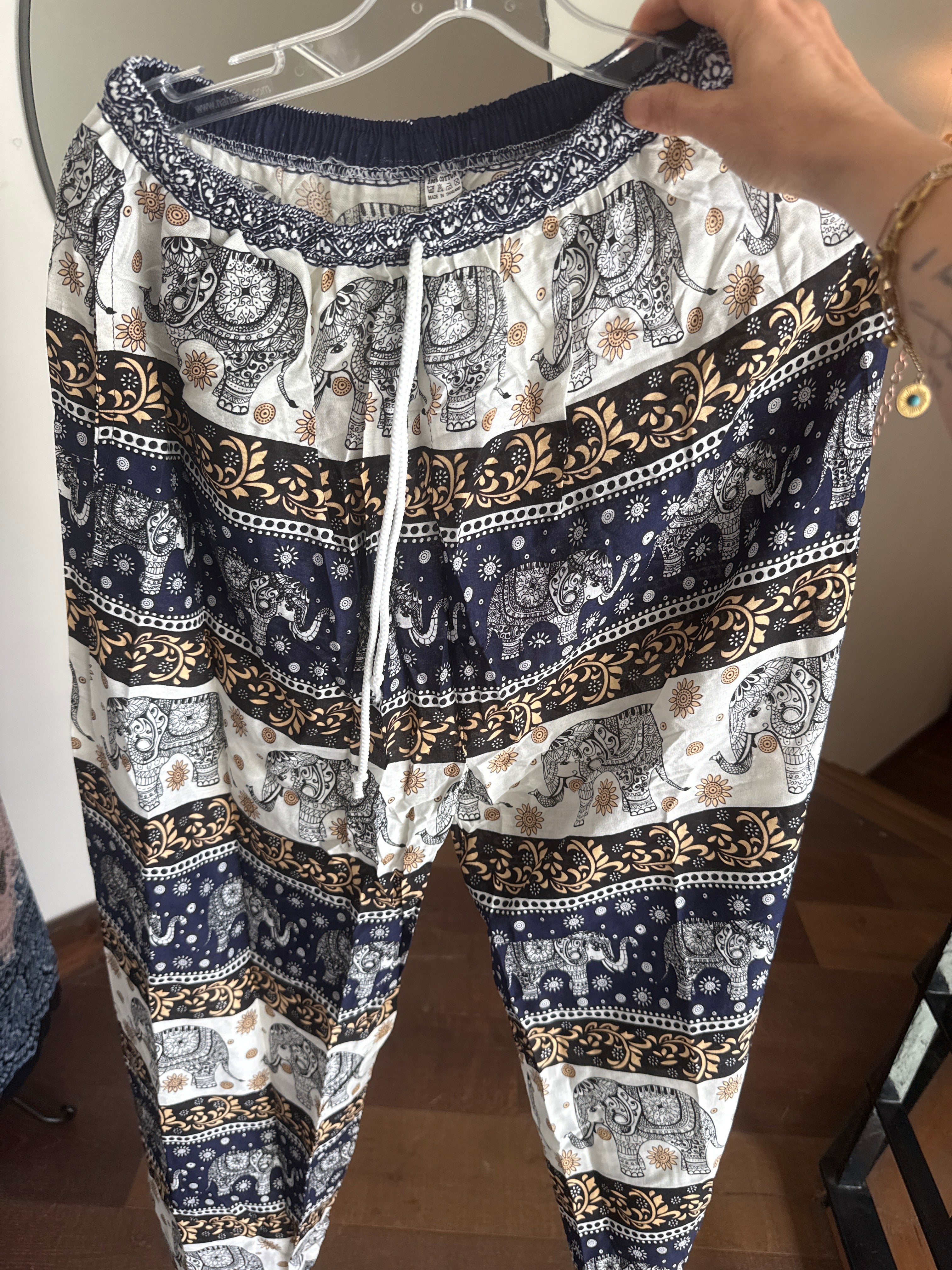 Blue elephant pants