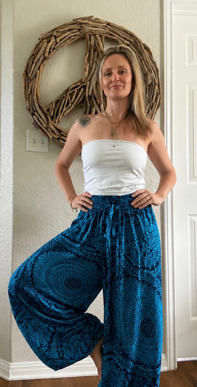 Blue/ teal pants