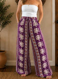 Flowy purple elephant pants