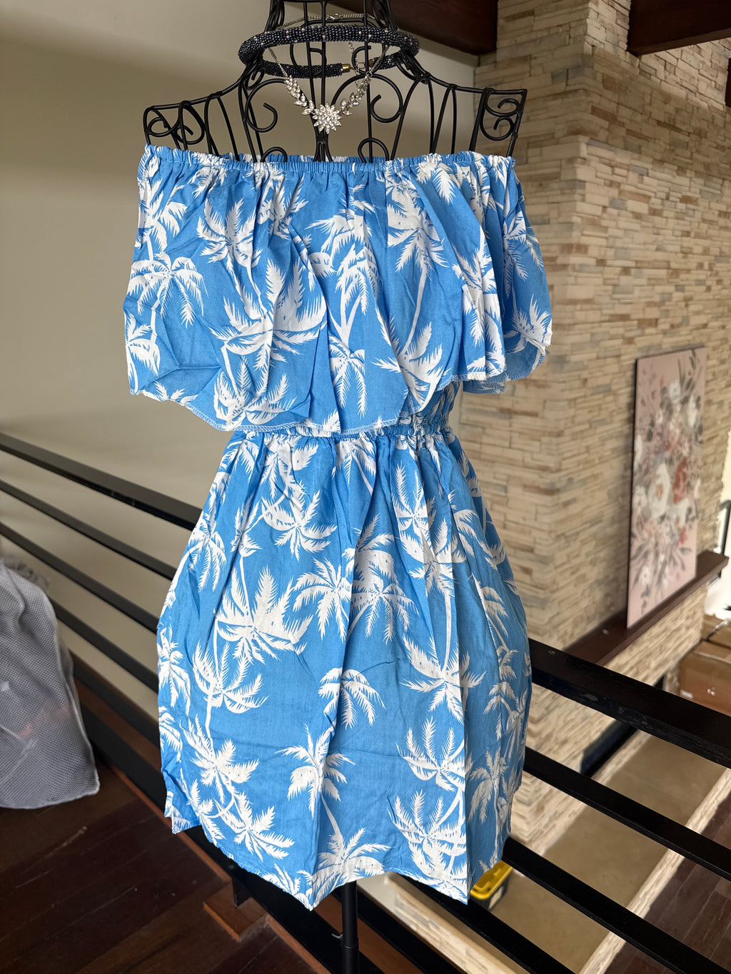 Short palm tree dress