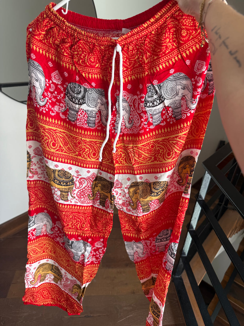 Orange elephant pants